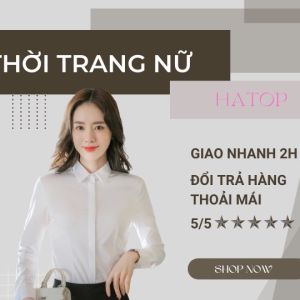 Áo vest nữ công sở tay dài HATOP cao cấp màu xanh đen vải tuyết mưa lᴏại 1 AVDX402