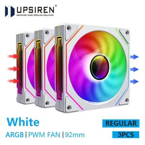 UPSIREN UF-9 PRISM 4 PRO Computer Chassis Fan 92mm ARGB 4 Pin PWM Quiet Cooling Fan 12V Large Air Volume 40CFM/800-2500RPM