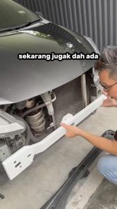 Ultra Racing Myvi Axia Ativa Bezza Front Anti Collision Bar 2 Points Safety Bar Passenger Protection