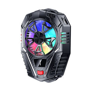 พัดลมระบายความร้อนการทำความเย็นของเซมิคอนดักเตอร์คลิปโทรศัพท์มือถือหลัง LED แสดงผลดิจิตอลตัวระบายความร้อนเกมฮีทซิงค์เย็นสำหรับ Android IOS