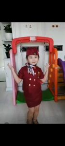 Flight Attendant Rofessional Outfit Career Day for Kid Girl Boy Stewardess Captain Uniform Cosplay Performance