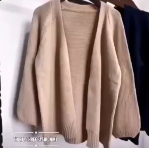 Korean Style Knitted Loose Cardigan Casual Sweater Women Blouses & Shirts