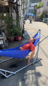 Võng xếp DUY PHƯƠNG cao cấp phi 32 siêu chắc và bền - Xuân Mai