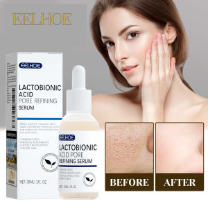 EELHOE Lactobionic Acid Pore Shrink Face Serum Skin Repair Remove Blackheads Acne Skin Care Lasting Moisturizing Korean Cosmetic