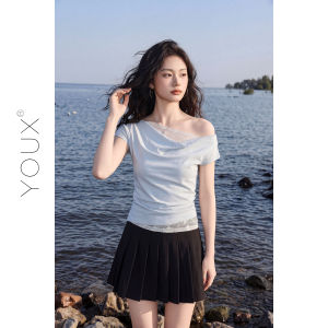 YOUXIANG | Áo Thun Nối Ren Elegance Giảm Cân