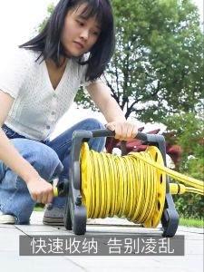 Heavy-Duty Garden Hose Reel Kit with Durable 1/2" Water Pipe and 360° Adjustable Spray Gun for Efficient Irrigation & Cleaning - 10M/15M/20M/25M/30M/35M Options