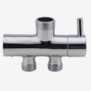 46 Copper Body Separate Body Three-Way Water Distributor Shower Faucet Valve with Base Household Bathroom Accessories