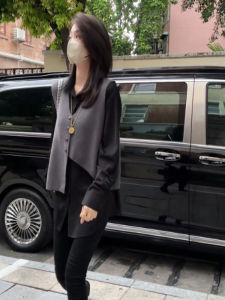 Irregular Knitted Vest Leisure Shirt Suit Autumn and Winter