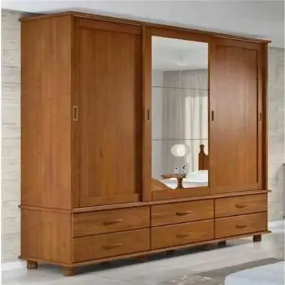 lemari pintu 3 jumbo kayu jati seleding. kenokdon