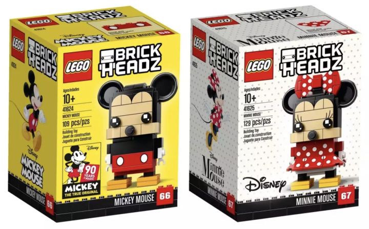 LEGO Brickheadz 41624 Mickey Mouse 41625 Minnie Mouse