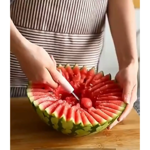 Alat Pemotong Buah 2in1 Two-sided Blade / Sendok Serut Scoop & Pisau Pembentuk Buah Stainless Steel