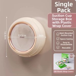 youqin | Wall-Mounted Food Storage Box Refrigerator Organizer
