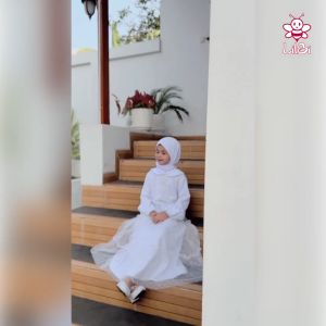 Arabella Dress By Lilbi - Dres Muslim Kekinian - Dress Anak - Gamis Denim Terbaru