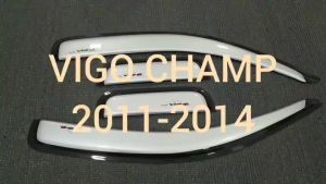 กันสาดประตู กันสาด คิ้วกันสาด คิ้ว  สีบรอน รุ่น 2ประตู+แคบ โตโยต้า วีโก้ แชมป์ Toyota Vigo Champ 2011 2012 2013 2014 ใส่ร่วมกันได้