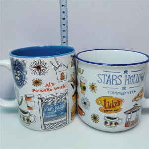 Gilmore เด็กผู้หญิงs แก้วมugs กระดูกสันหลังลายการ์ตูนสำหรับผู้หญิง แก้วน้ำแบบพี่สาว แก้วน้ำสุดซึ้งสำหรับคุณแม่และลูกสาว ของใช้ในครัว แก้วน้ำ จีนแผ่นดินใหญ่