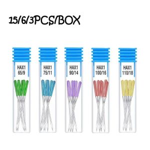 15/6Pcs Anti-Jumping Sewing Machine Needle Stretch Fabric Stitch Needles for Singer Brother Janome Home Sewing Machine Tools