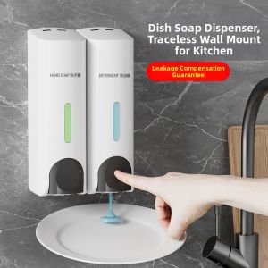 DADIAN | Wall Mounted No Drill Soap Dispenser Press Bottle