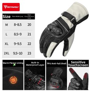 Motowolf | Heated Waterproof Windproof Fall-Resistant Motorcycle Gloves