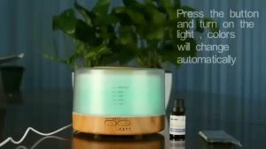 Humidifier Diffuser Aromaterapi 500ml Love Air 7 Color & with Remote Control