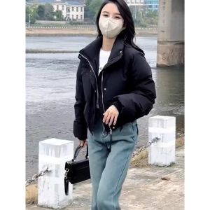 Shalldoer | Short Style Loose Warm Cotton Coat For Petite