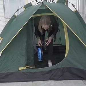 LUVHOME Portable Folding Telescopic Stool Outdoor Collapsible Stools Height Adjustable Lightweight Camping Travel Hiking Chair