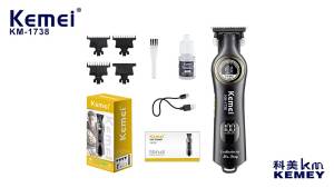 Kemei | Máy Cắt Tóc Điện Kemei KM-1738 Chuyên Nghiệp Tốc Độ Cao Dùng Tại Nhà Có Đầu Cắt Kỹ Thuật Số Dùng Cho Cạo Râu Và Cắt Tóc
