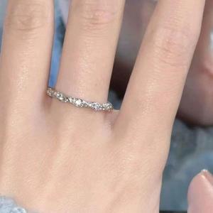 แหวนรูปวงกลมเปิดสำหรับผู้หญิง เครื่องประดับแฟชั่นสุดเก๋ไก๋ แหวนรูปวงกลมเปิดแบบปรับได้ เครื่องประดับสไตล์เกาหลี