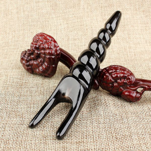 Natural White Ox Horn Eye Massage Instrument Tendon Stimulation Beauty Stick Dark Circles under Eyes Removal Eye Beauty Device