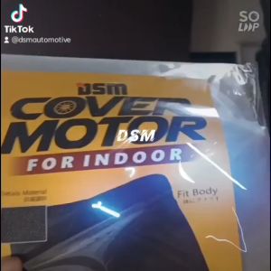 Cover Motor Transparan Waterproof / Anti Terbang Dengan Tambahan Tali Serut Bagian Bawah