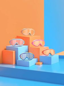 【SG STOCK】Outdoor Childrens Swimming Glasses Waterproof Anti-fog HD Large  Frame Submersible Professional Equipment Clear Wide Vision Adjustable Swim Glasses Diving Goggles Eyewear