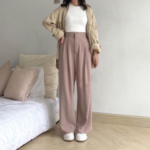 Loosepants Trouser Celana Wanita Anti Kusut Kulot Highwaist Jumbo Crinkle Airflow