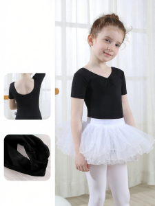 Black Sleeveless Dance Outfit Girls