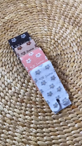 Jasmin Series Kaus Kaki Santai Sashee Motif Bunga Elegan - Bahan Lembut Nyaman untuk Bersepeda