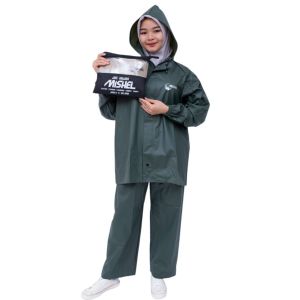 Jas Hujan MISHEL setelan jaket celana pria wanita dewasa murah berkualitas