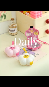 Small and Portable Jewelry Box Portable Dopamine Multi-function Medicine Box 7 day Travel Medicine Storage Box