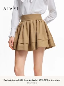 AIVEI | Autumn Meilade Style Youthful College Short Skirt