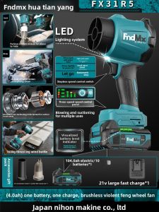 FndMx | High Power Battery-operated Blower Fan