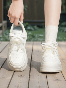 Warrior | Thick Sole White Shoes for Women