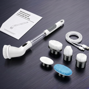 Household Cordless Spin Scrubber Kitchen Gadgets Hair Brushes Bathroom Broom Toilet Mops Electric Multipurpose Cleaning Brush