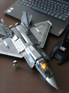 YIXINGMING | High-Difficulty Fighter Jet 35 Model Building Blocks