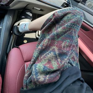 Vintage Floral Print Loose Mens Shorts Summer Sports Casual Five-Quarter Length Straight Leg Elastic Waist Polyester Fiber