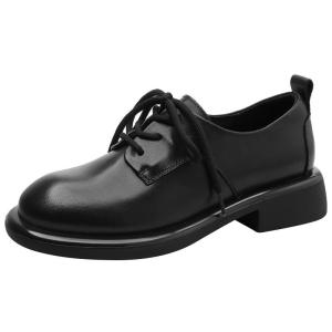 MIOLLIBARN | Vintage Wide Toe Japanese Style Oxford Women Shoes Insulation