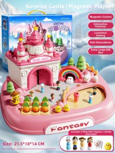 BEI JESS | Aisha Elsa Princess Magnetic Castle Toy for Girls
