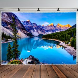 VIKAMA Landscape Tapestry Lake View Mountains Living Room Tea Room New Chinese-Style Zen Decoration