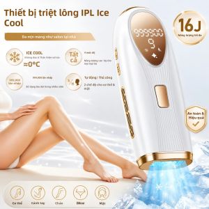 Máy Triệt Lông IPL Cho Nữ Với Chức Năng Làm Mát Bằng Đá 999.999 Lần Nháy Máy Triệt Lông Không Đau Cho Vùng Nách Chân Và Vùng Bikini