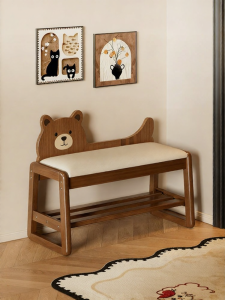 ZHUSHANXIA | Vintage Style Entrance Shoe Bench