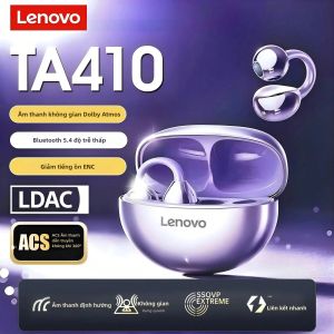 Lenovo | Tai Nghe Không Dây Bluetooth 5.4 Lenovo TA410 TWS - Âm Thanh Toàn Cảnh Thời Lượng Pin Siêu Dài Điều Khiển Cảm Ứng Tai Nghe Dành Cho Người Lớn Nam Nữ