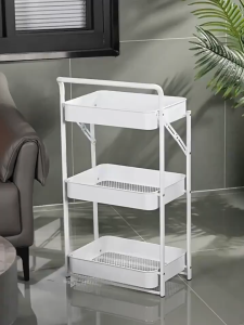 TURTLE Trolley with wheels Movable Storage Rack/Installation-free Rack Trolley rack wheel 3 Layer