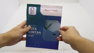 Paperpryns Kertas Buku Nota Kontan 2PLY 160mm x 210mm (1/2 Folio) isi 25 Set (1 Buku Nota)