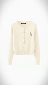 เสื้อโค้ทใหม่ เสื้อถัก เสื้อท็อป แขนยาว หมีน้อย เสื้อคาร์ดิแกนผู้หญิง เสื้อไหมพรมสไตล์ฝรั่งเศส Women Clothing [2812]